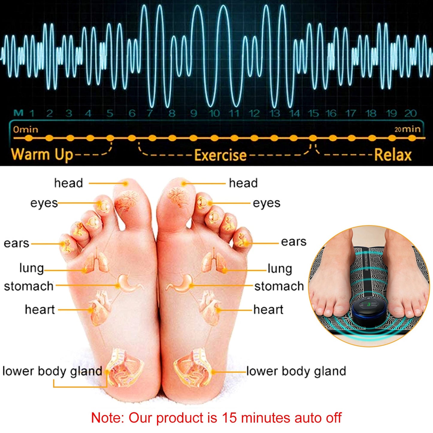 Electric Foot Massager Pad