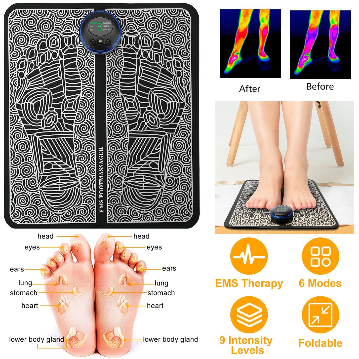 Electric Foot Massager Pad